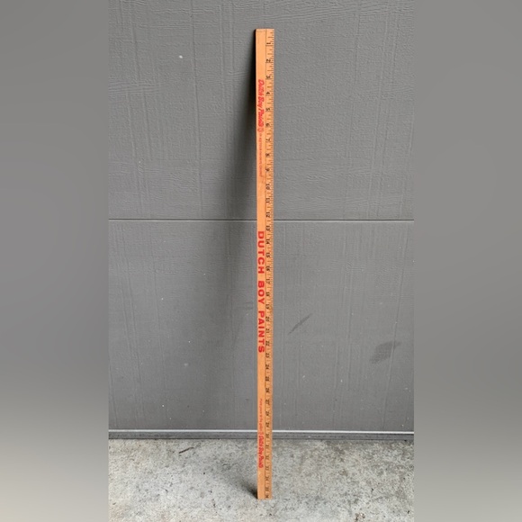 Vtg Grand Rapids Michigan Veenstra Dutch Boy Paints Advertisement Yard Stick - Picture 2 of 15